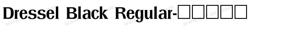Dressel Black Regular字体转换